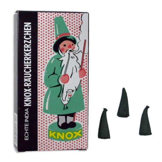 24 Medium Incense Cones in Myrrh ~ Germany ~ Vintage Export Packaging